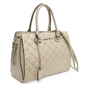Adrienne Vittadini Quilted Satchel Handbag NWT